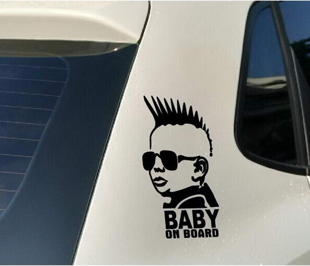 Yu Car Sticker YU Car Sticker Personalized Body Sticker BABY ON BOARD Sunglasses Baby ...