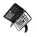 xhorizon Leather Magnetic Detachable Card Slot Wallet Case for iPhone 6/6s (4.7-Inch) - Black