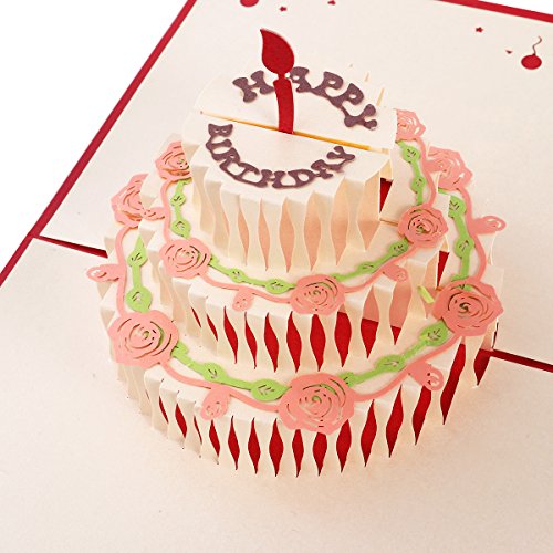 Fetes Occasions Speciales 3d Pop Up Gateau D Anniversaire Avec Bougies Carte Pour Anniversaire Urbanbat Org
