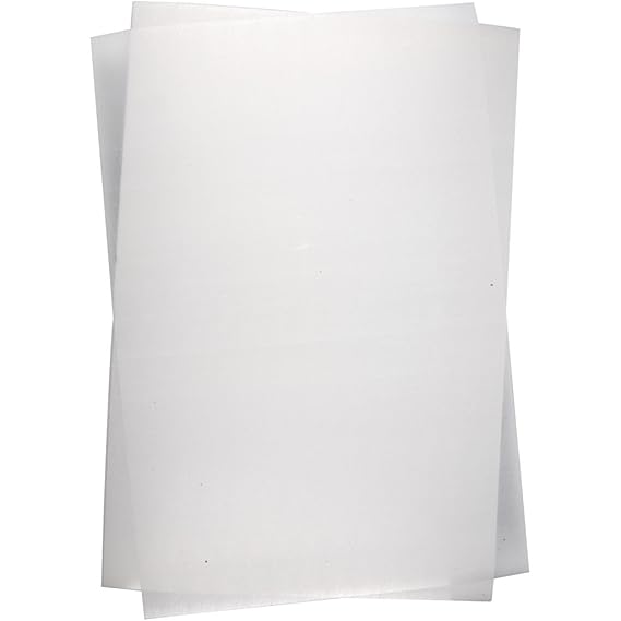 Schrumpffolienplatten, Blatt 20x30 cm, matt transparent, 10Blatt
