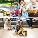 Tuptoel Remote Control Dump Truck 4WD 6 Channel Full Function Construction Toy Vehicle Machine Model with Lights, 1/26 Scale Rechargeable RC Truck for Kids, Gifts for Boys Girls