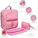 Let It Be Diaper Bag Backpack | Multi-Function Waterproof Maternity Nappy Bags for Travel with Baby | Large Capacity & Ultra Light Weight | Stylish & Durable | Pink