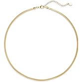 Natural Freshwater Baroque Pearl Necklace 14K Gold Plated Dainty Choker Necklace for Women Girls Snake Chain/Cuban Link/Paperclip/Ball Beaded Chain/Tennis Chain Fashion Jewelry for Gift