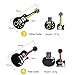 LEIZHAN 5x8GB USB Flash Drive Musical Instruments USB 2.0 Memory Stick Pendrive(Yellow Guitar,Red Guitar,Cello,Violin,Piano)