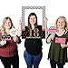 Big Dot of Happiness Chic 18th Birthday - Pink, Black and Gold - Birthday Party Selfie Photo Booth Picture Frame & Props - Printed on Sturdy Material