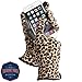 ISOTONER Women's Stretch Fleece Gloves with Microluxe and Smart Touch Technology, Leopard, One Size