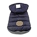 SELMAI Fleece Dog Hoodie Winter Coat for Small Boy Dog Cat Puppy Cotton Hooded Jacket Chihuahua Clothes Blue S