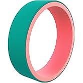QALO Women's Rubber Silicone Ring, Switch Reversible Rubber Wedding Band, Breathable, Durable Engagement Silicone Ring, 6mm Wide 1.85mm Thick