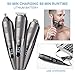 Solimpia Cordless Men’s Beard Trimmer Nose Trimmer Kit for Men Body Trimmer Hair Trimmer for Nose Ear Body Shaver for Men Grooming Kit Waterproof USB Rechargeable