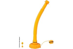 YAMATAKA Gas Can Spout Replacement, For No-Spill brand gas cans only. For No-Spill 1405/1415/1450/1456/1457/1460/1467/1456/1466 model gas cans. The tube body can be freely bent for ease of use,1 Kit-Yellow Cap