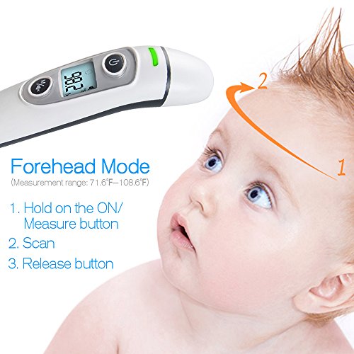 Elera Ear and Forehead Thermometer for Baby and Adult, Digital Accurate Infrared Fever Body Thermometer