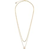 Carol Bela | Dainty Gold Pendant Necklace for Women | 18K Gold Plated Chain Jewelry | Cubic Zirconia Charm | Hypoallergenic Lightweight Accessory | Adjustable Elegant Gift | Multiple Variations