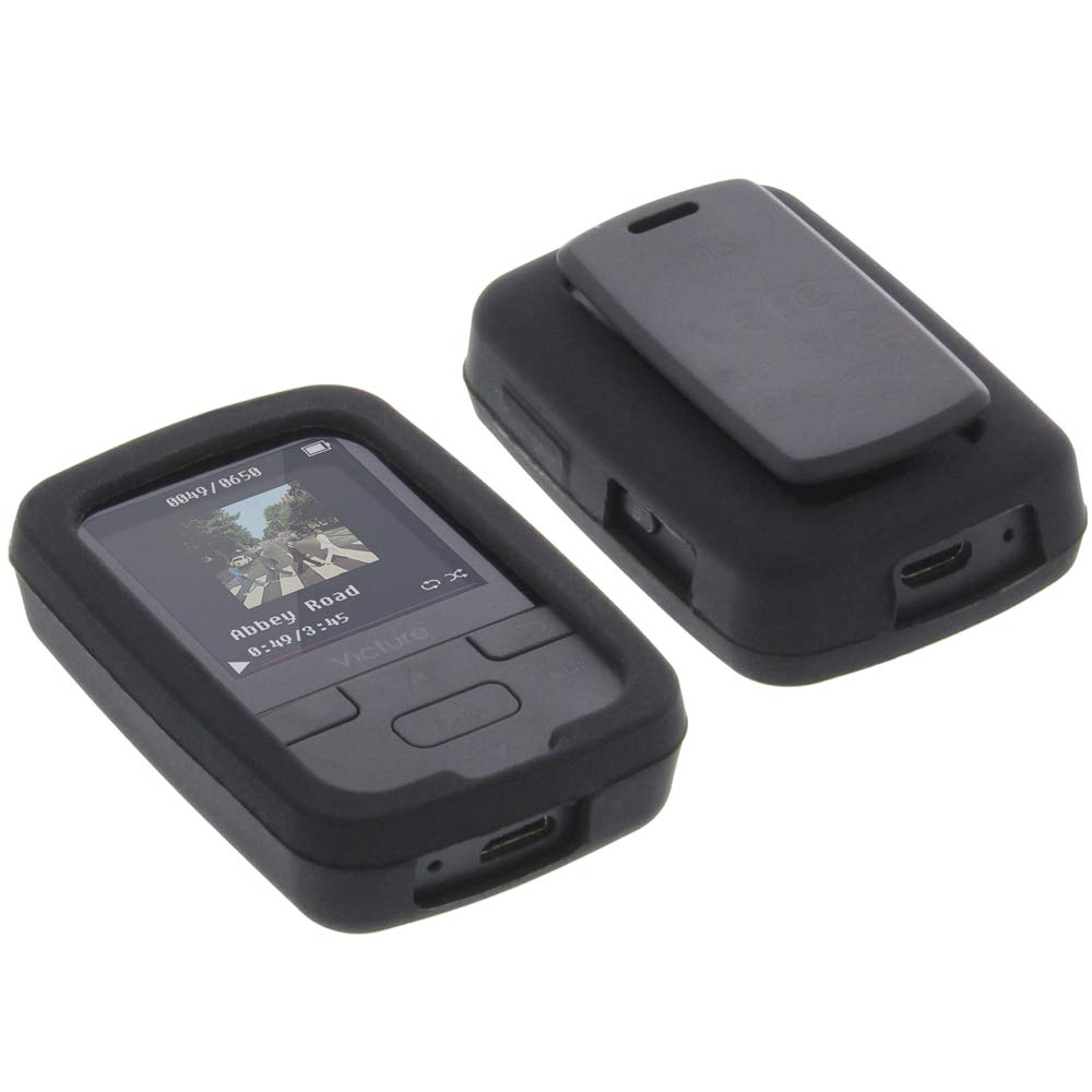 foto-kontor Case for Victure M3 MP3 Silicone protective cover rubber black