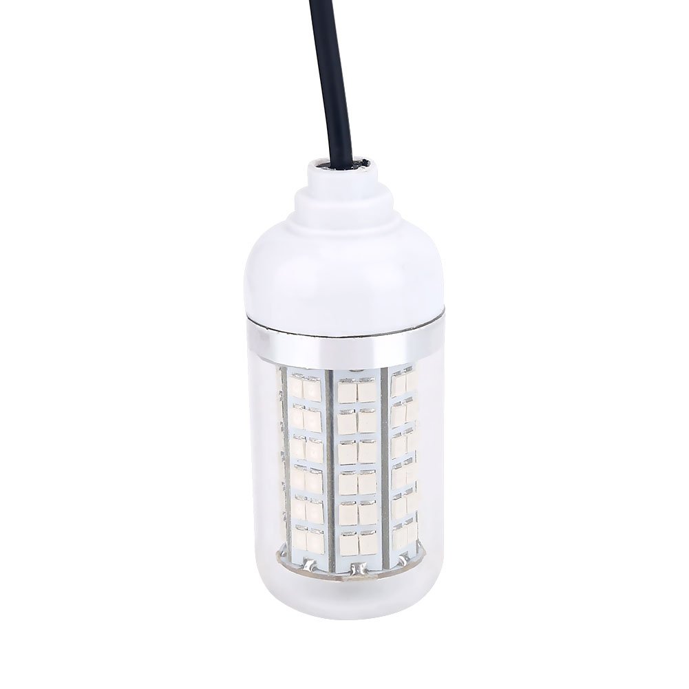 Keenso Underwater Fishing LED Light, 12V Outdoor LED Submersible Underwater Night Boat Fishing Light Lamp(Blue) Bait Bait Bait