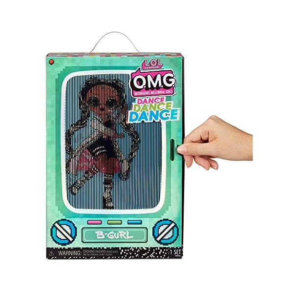 LOL-Surprise-OMG-Dance-Dance-Dance-B-Gurl-Fashion-Doll-with15-Surprises-Designer-Clothes-Magic-Blacklight-Fashion-Accessories-Shoes-Hairbrush-Fashion-Doll-Stand-and-TV-Package-For-Girls-Age-4 LOL Surprise OMG Dance Dance Dance B-Gurl Fashion Doll with15 Surprises, Designer Clothes, Magic Blacklight, Fashion…