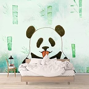 Wall Murals for Bedroom Beautiful Pictures Collection Panda Wings Removable Wallpaper Peel and Stick Wall Stickers - 66x96 inches