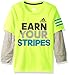 adidas Little Boys' Active Two-fer Tee Shirt, Solar Yellow, 6
