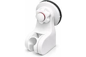 Pump&Fix Heavy Duty Suction Cup Adjustable A 45-Degree Angle Shower Head Holder for Non-Porous Surface