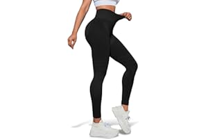 WULEG 3D Compression Leggings for Women, Anti Cellulite Leggings Booty Lifting, Tummy Control Workout Yoga Pants