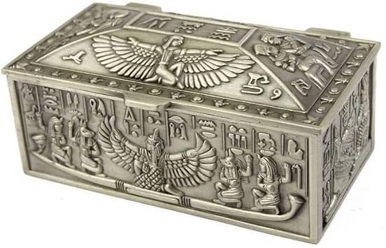 lachineuse Caja metálica con Aletas ISIS decoración diseño de Egipcio: Amazon.es: Hogar