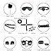 ALUTT Bed Restraint Kit - Bondageromance Restraint Kit with Mask - Bed Restraint Kit with Soft Hand Cuffs & Ankle Cuffs Velcro - Bondageromance Kit with Leather Handcuffs for Women Men