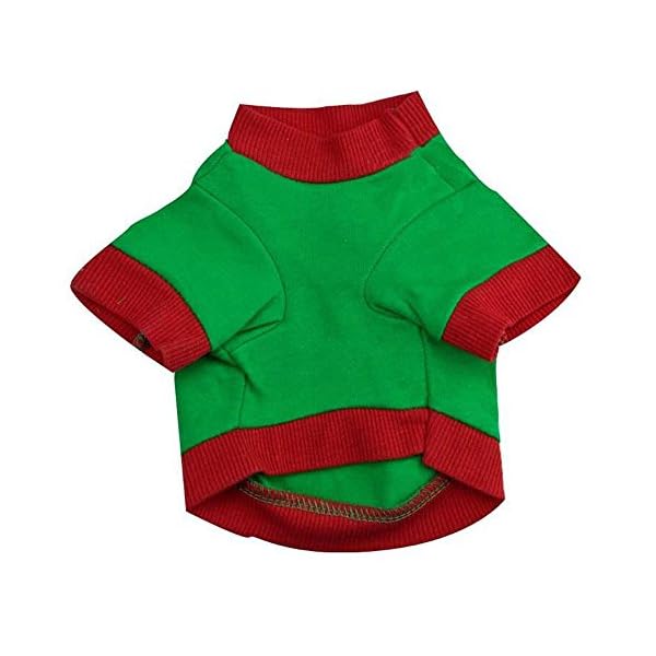 IEason Pet Clothes, Christmas Pet Dog Puppy Clothes Cotton Double Color Letter Shirt Clothes - Image 3