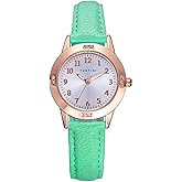 TUOTISI Girls Watch - Teen Student Watches for Women, Simple Japanese Movement, Casual Leather Band, Waterproof Ladies Watches for Small Wrists, Ages 11-15