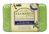 A La Maison Solid Bar Soap, Lavender Flowers, 8.8 Ounce