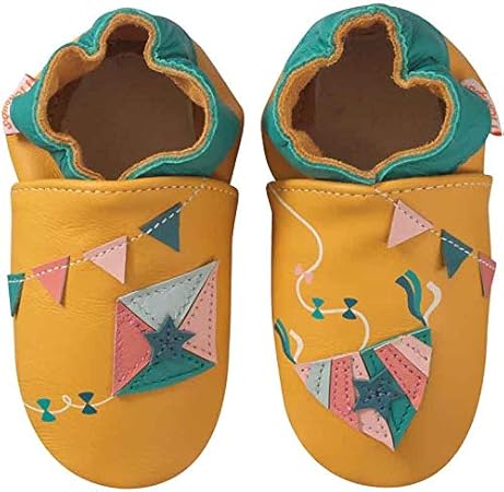 Tichoups Chaussons Cuir Souple Bebe Chaussons Chaussons Bebe Cuir Souple Jean Le Cerf Volant Chaussons Cuir Souple Premiers Pas Pantoufles Cuir Enfant Semelles Antiderapantes Pointure 27 28 Amazon Fr Bebes Puericulture