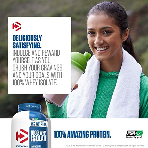 Dymatize 100 Whey Isolate Protein Powder, Fast Digestion & Absorption