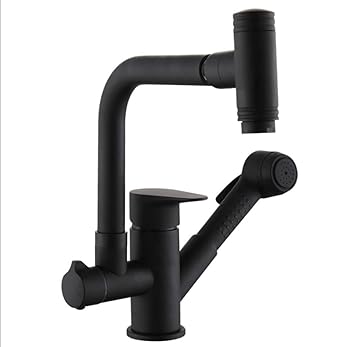 Antique Sanitary Ware Kitchen Black Faucet Hot And Cold Water Pump