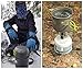 Camp Stove, Petforu Ultralight Portable Outdoor Camping Stove Hiking Backpacking Picnic Cookware Cooking Tool Set Pot Pan & Piezo Ignition Canister Stove & Canister Stand Tripodthumb 1