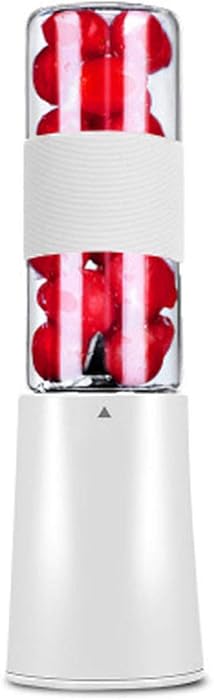 JIQI Multifunction Portable Electric Fruit Juicer Cup Mini Milkshake Mixer Orange Juice Blender Small Bottle Extractor,White
