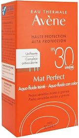 Avène Solar Aqua-fluid Perfect Mat Colour SPF 30 50ml Oily Skin Protection view 2