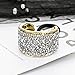 DEEKA Rhinestone Glitter Ponytail Holder Cuffs Elastic Hair Tie Band Pack of 3 for Women