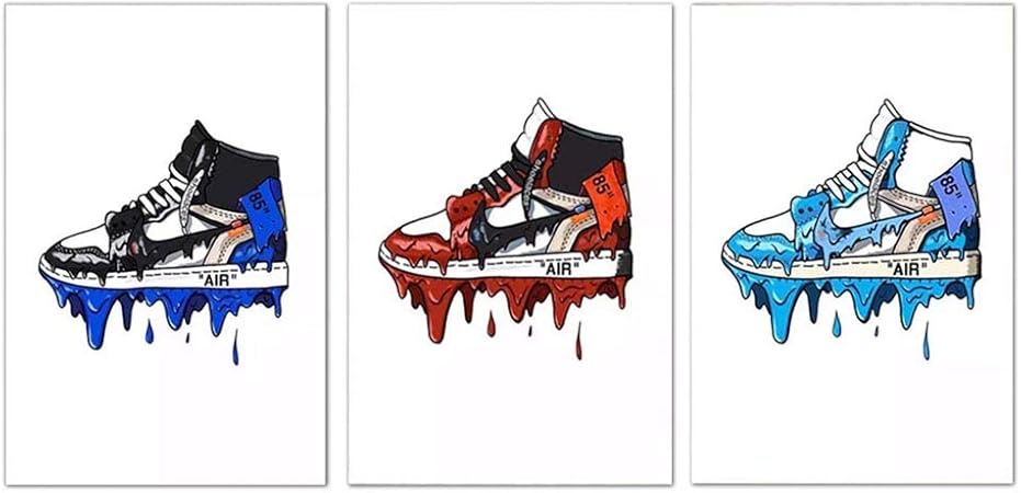 sneaker canvas wall art