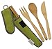 Bamboo Travel Utensils - To-Go Ware Utensil Set with Carrying Case (Avocado)