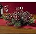 Nearly Natural 4654 Candleabrum Holiday, Red, 17.5x8.5x17.5