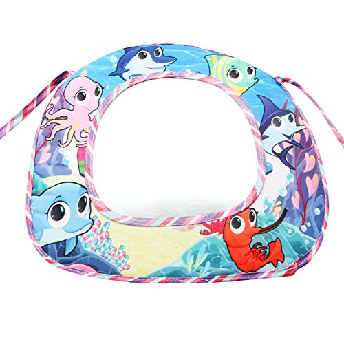 Baby Car Seat Mirror Back Seat Rear View Safety Mirror Adjustable Shatter Proof Infant Safe Car Mirror with Cover Auto Accessory (ocean)