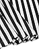 ACEVOG Women O-Neck Short Sleeve Striped Solid Casual Flared A-Line Swing Dress