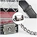 Vintage Clear Quilted Pu Leather Chain Strap Tote Shoulder Handbag for Women