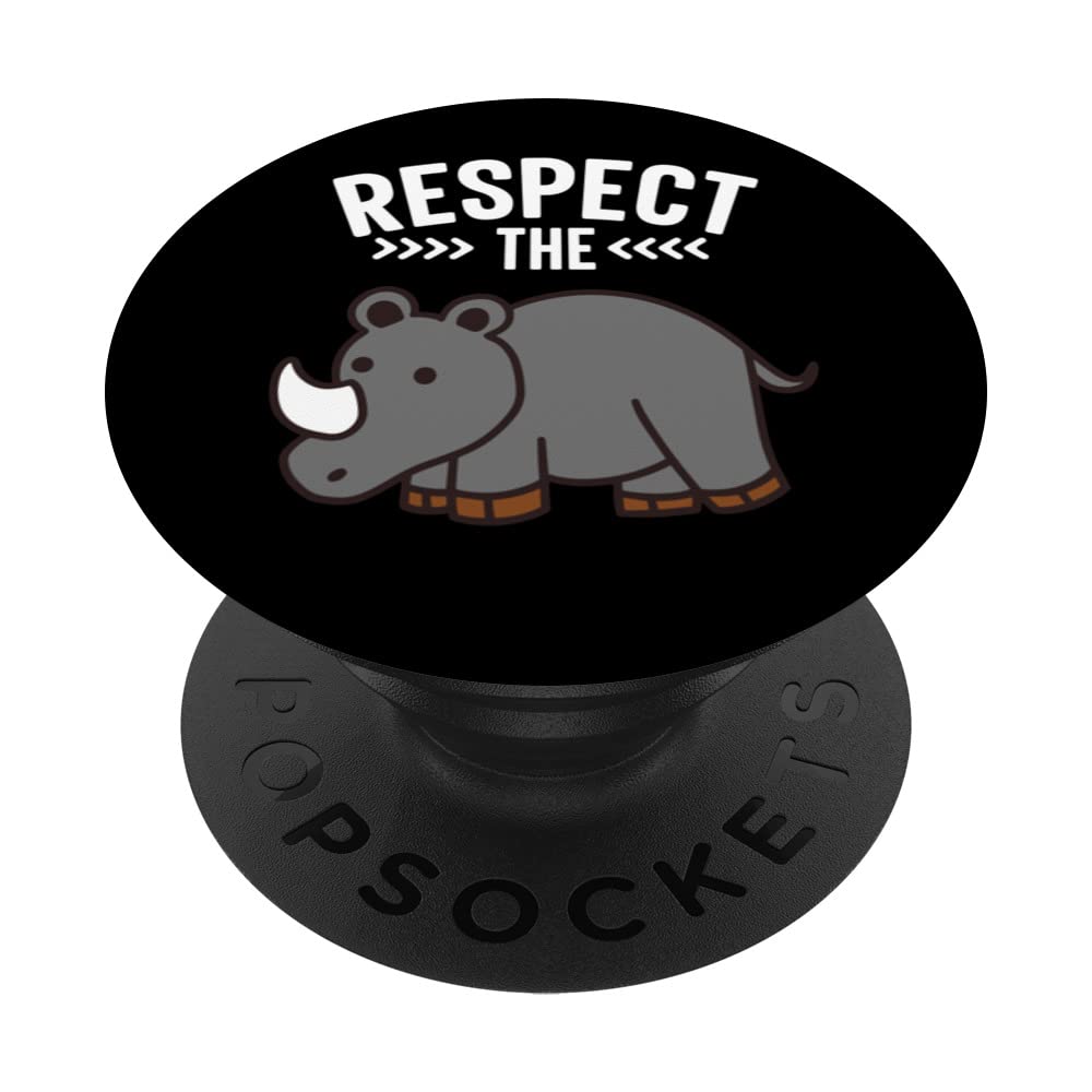 Respect The Rhino Kids Rhino PopSockets Swappable PopGrip