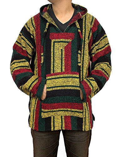 Classic Mexican Baja Pullover Hoodie Multicoloured Medium by Onsale Merchandise