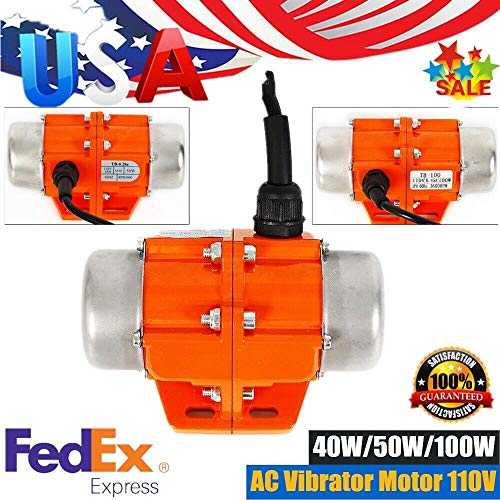 40W 110V Mini Vibrating Motor 3600 RPM Concrete Vibrator Vibration Motor Single Phase Aluminum Alloy Vibrating Vibrator Motor for Shaker Table Vibrating - Thumbnail 2