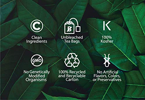image for Buddha Teas Organic Ginger Root Tea, 18 Bleach-Free Tea Bags - Caffein