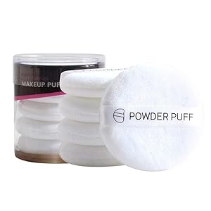 Fashion888 Makeup Air Cushion,5Pcs Professional Makeup Puff,Round Cotton Powder Puff for Applying Powder,Foundation Make Up Tool