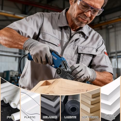 Diagtree Oscillating Saw Blades, Diagtree 115PCS Titanium Oscillating Multitool Blades for Metal, Wood and Plastic, fit Dewalt Milwaukee Ryobi Fein Dremel Bosch Rockwell M Kita Porter(Titanium, 115)