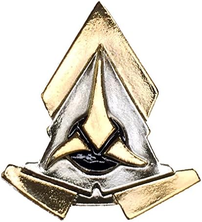 Star Trek Next Generation Klingon Communicator 3 Inches Tall Gold Silvertone Pin