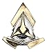 Star Trek The Next Generation KLINGON COMMUNICATOR 3" Tall Gold/Silvertone PIN