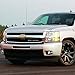 Auto Dynasty Bumper Driving Fog Lights, Passenger and Driver Side, Compatible with Silverado Sierra Escalade Avalanche Suburban Tahoe Yukon 2007-2014 with Off-road Package, Smoke Lens